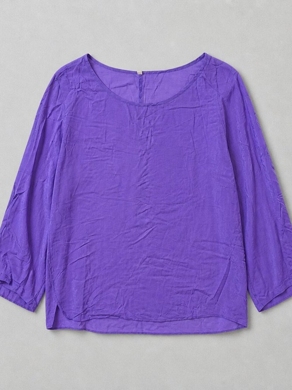 Women's Purple 3/4 Sleeve Blouse 5XL NWOT
